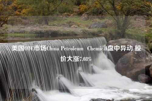 美国OTC市场China Petroleum  Chemical盘中异动 股价大涨7.08%