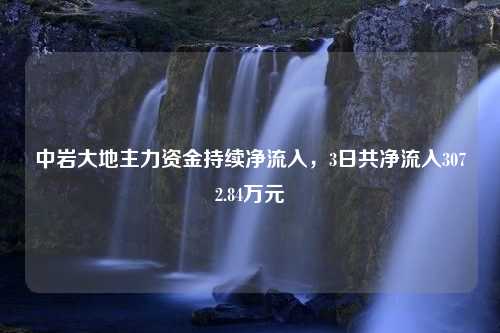 中岩大地主力资金持续净流入，3日共净流入3072.84万元