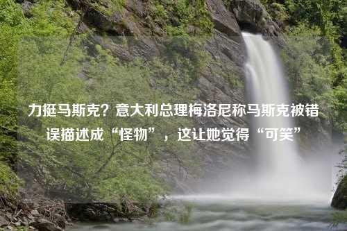 力挺马斯克？意大利总理梅洛尼称马斯克被错误描述成“怪物”，这让她觉得“可笑”