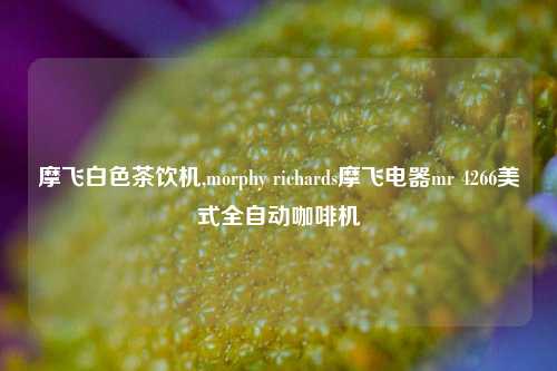 摩飞白色茶饮机,morphy richards摩飞电器mr 4266美式全自动咖啡机