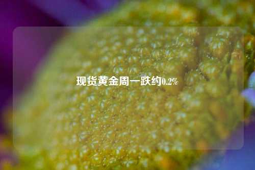 现货黄金周一跌约0.2%