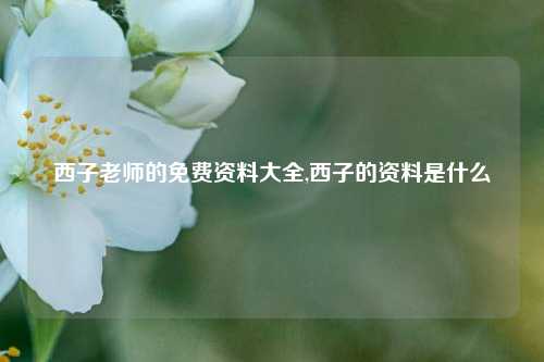 西子老师的免费资料大全,西子的资料是什么