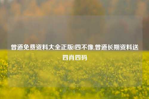 曾道免费资料大全正版l四不像,曾道长期资料送四肖四码